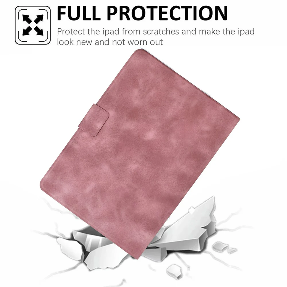 For Lenovo Tab P11 Gen 2 Case PU Leather Tablet Cover with Card Slots - Pink - Image 5