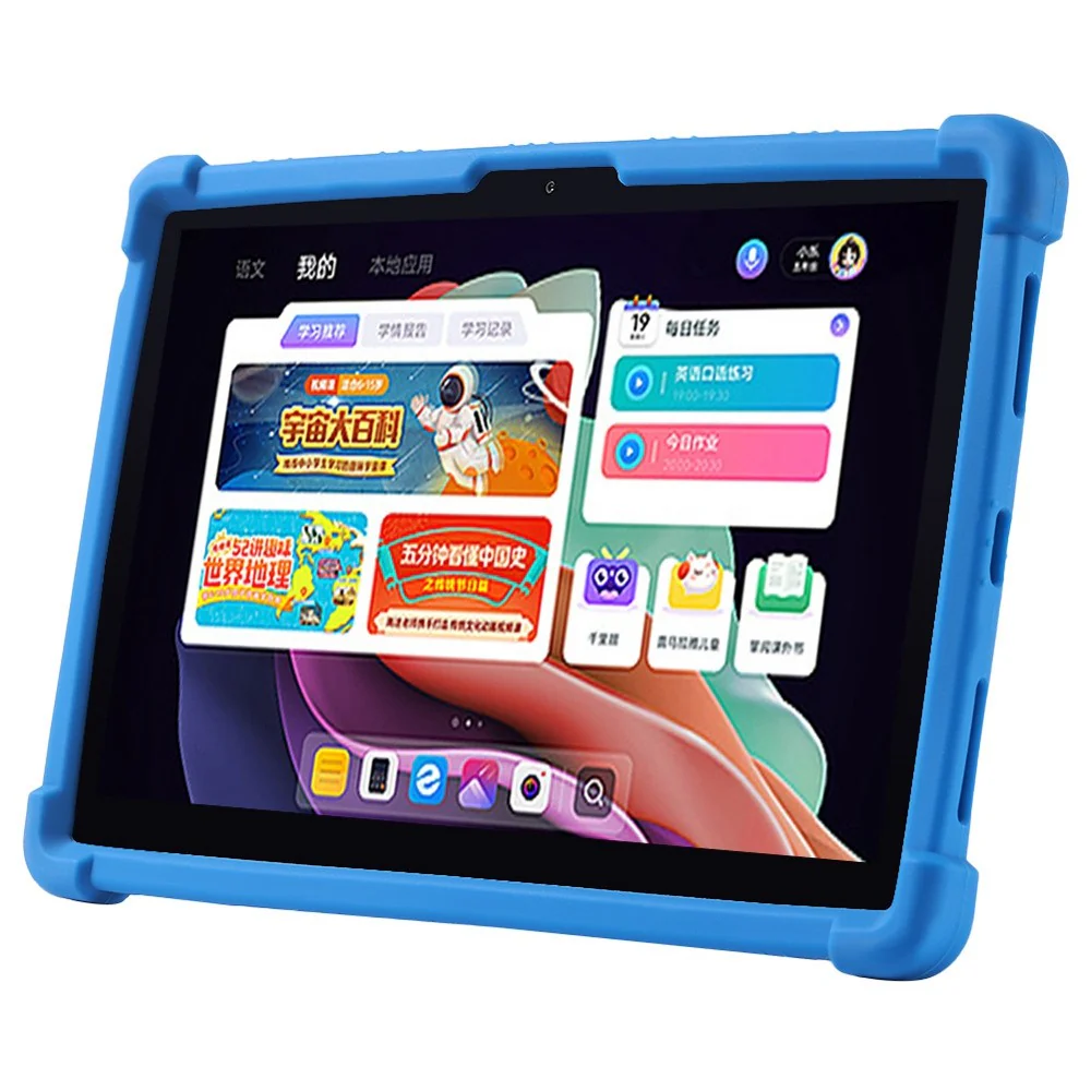 For Lenovo Tab P11 Gen 2 / Tab P11 2022 TB-350 Kickstand Tablet Case Soft Silicone Reinforced Four Corner Shockproof Cover - Black - Image 4