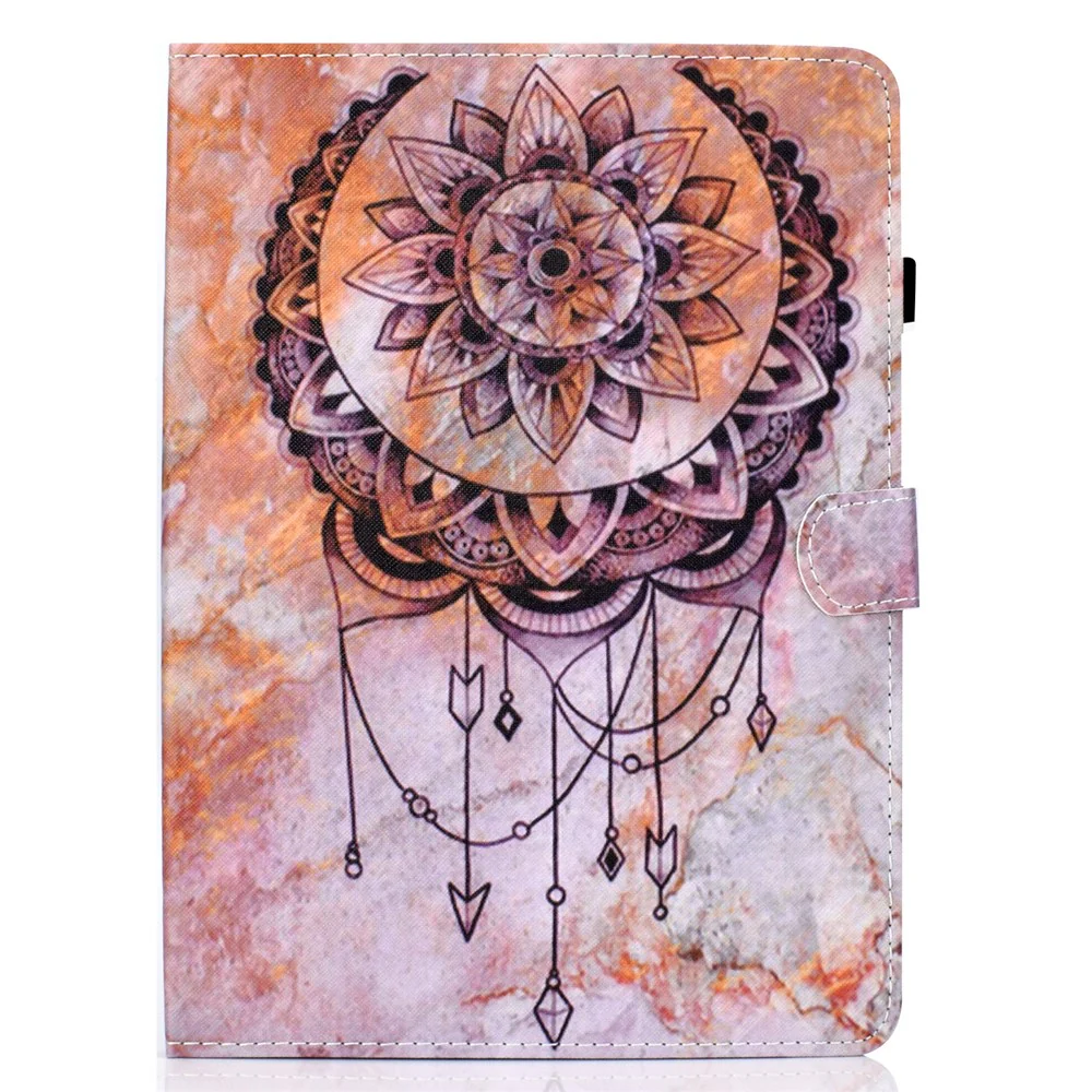 For Lenovo Tab P11 Gen 2 TB-350 A1 Pattern Printing Flip Cover PU Leather Stand Card Holder Tablet Case - Dream Catcher - Image 2