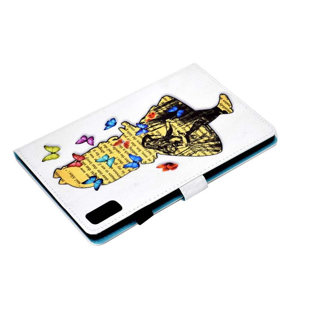 For Lenovo Tab P11 Gen 2 TB-350 A1 Pattern Printing Flip Cover PU Leather Stand Card Holder Tablet Case - Girl - Image 7