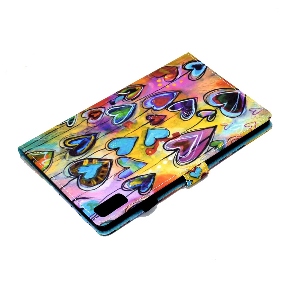 For Lenovo Tab P11 Gen 2 TB-350 A1 Pattern Printing Flip Cover PU Leather Stand Card Holder Tablet Case - Heart - Image 7