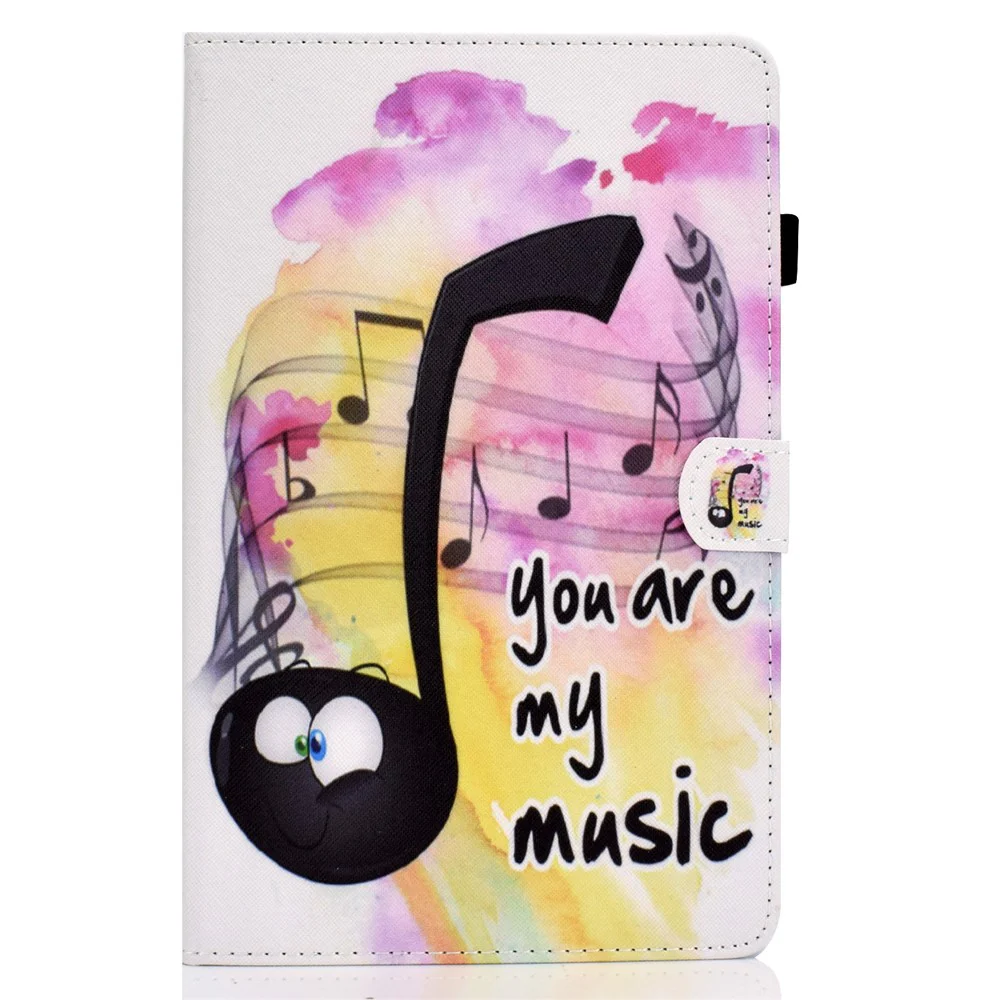 For Lenovo Tab P11 Gen 2 TB-350 A1 Pattern Printing Flip Cover PU Leather Stand Card Holder Tablet Case - Music - Image 2