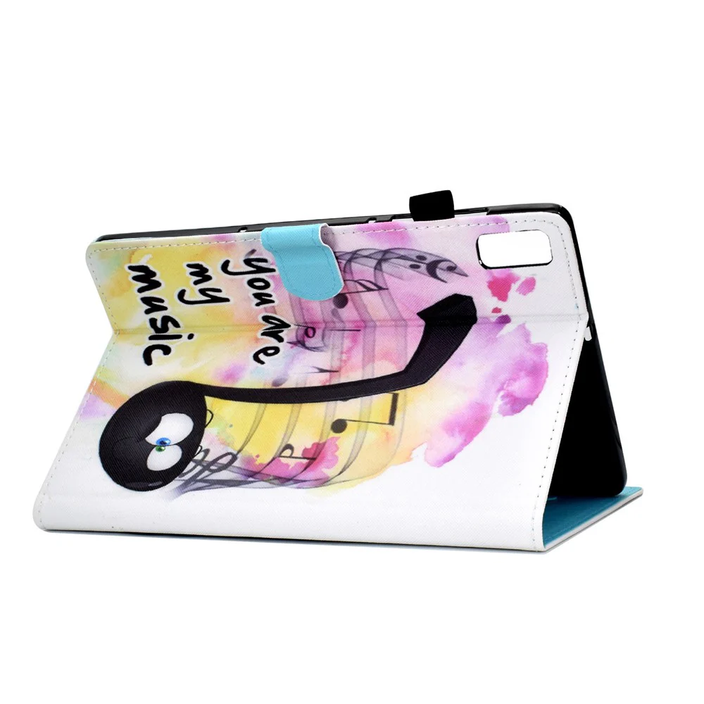 For Lenovo Tab P11 Gen 2 TB-350 A1 Pattern Printing Flip Cover PU Leather Stand Card Holder Tablet Case - Music - Image 5