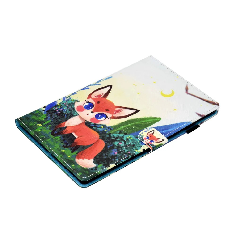 For Lenovo Tab P11 Gen 2 TB-350 PU Leather Protective Case A2 Pattern Printing Stand Tablet Cover with Card Holder - Fox - Image 6