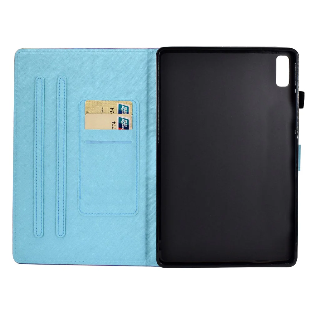 For Lenovo Tab P11 Gen 2 TB-350 PU Leather Protective Case A2 Pattern Printing Stand Tablet Cover with Card Holder - Life Tree - Image 4