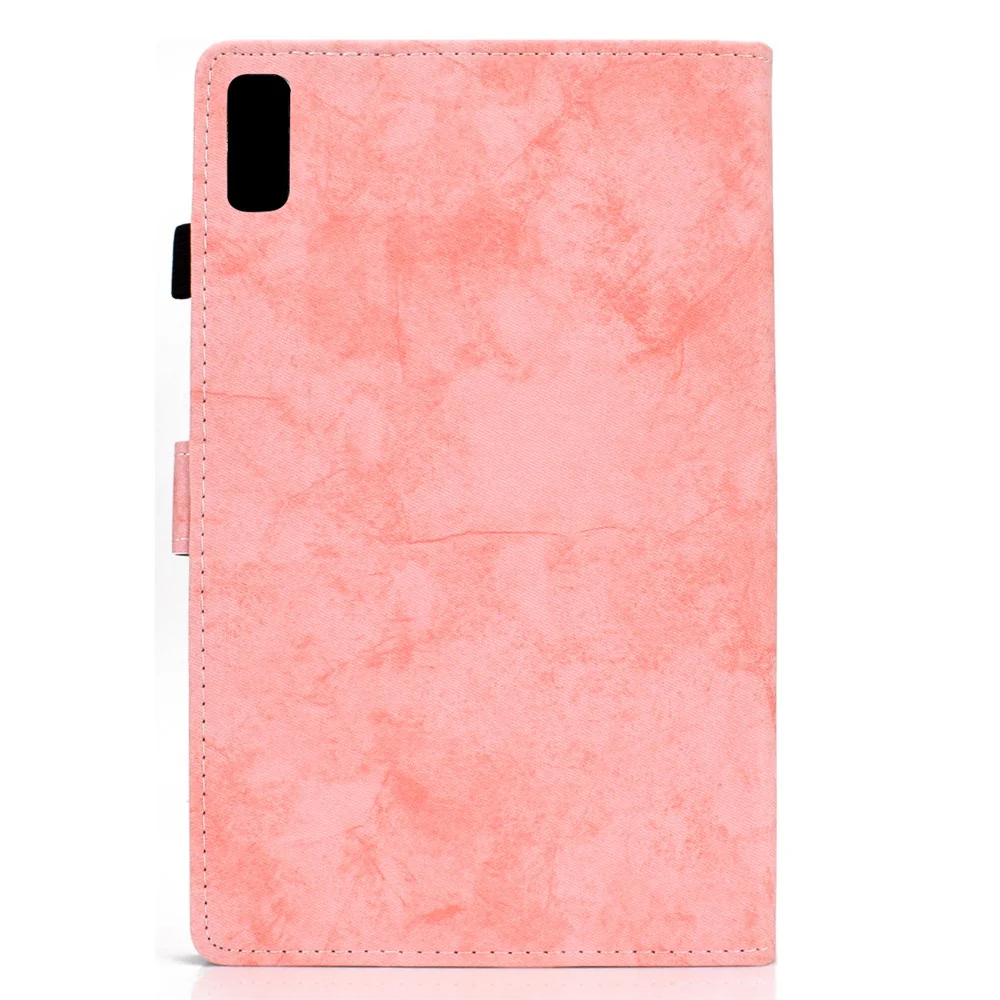 For Lenovo Tab P11 Gen 2 TB-350 Shockproof PU Leather Tablet Case A6 Cloth Texture Stand Card Slots Cover - Pink - Image 5