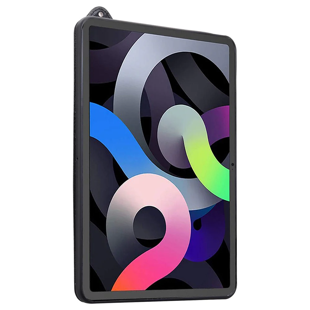 For Lenovo Tab P11 TB-J606F Case Hand Strap Kickstand Leather Tablet Cover - Black - Image 3