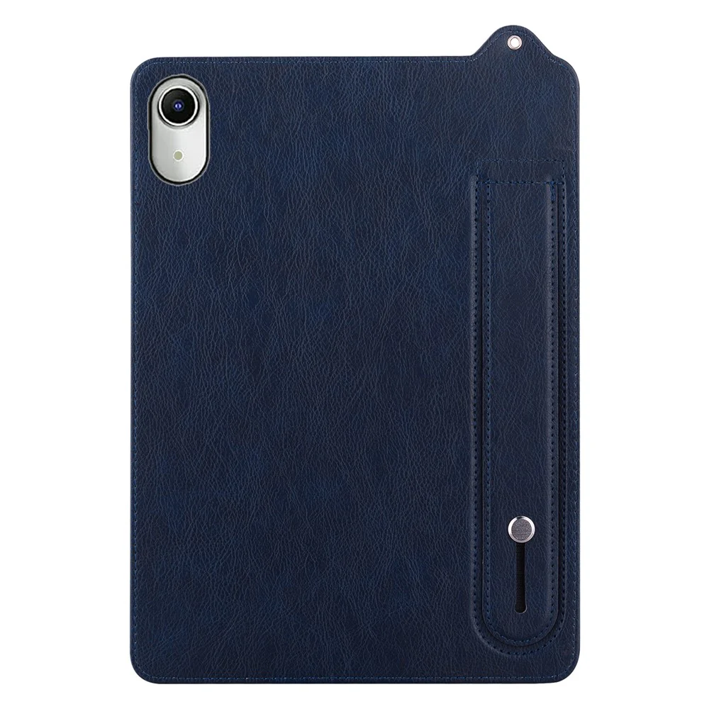For Lenovo Tab P11 TB-J606F Case Hand Strap Kickstand Leather Tablet Cover - Blue - Image 4