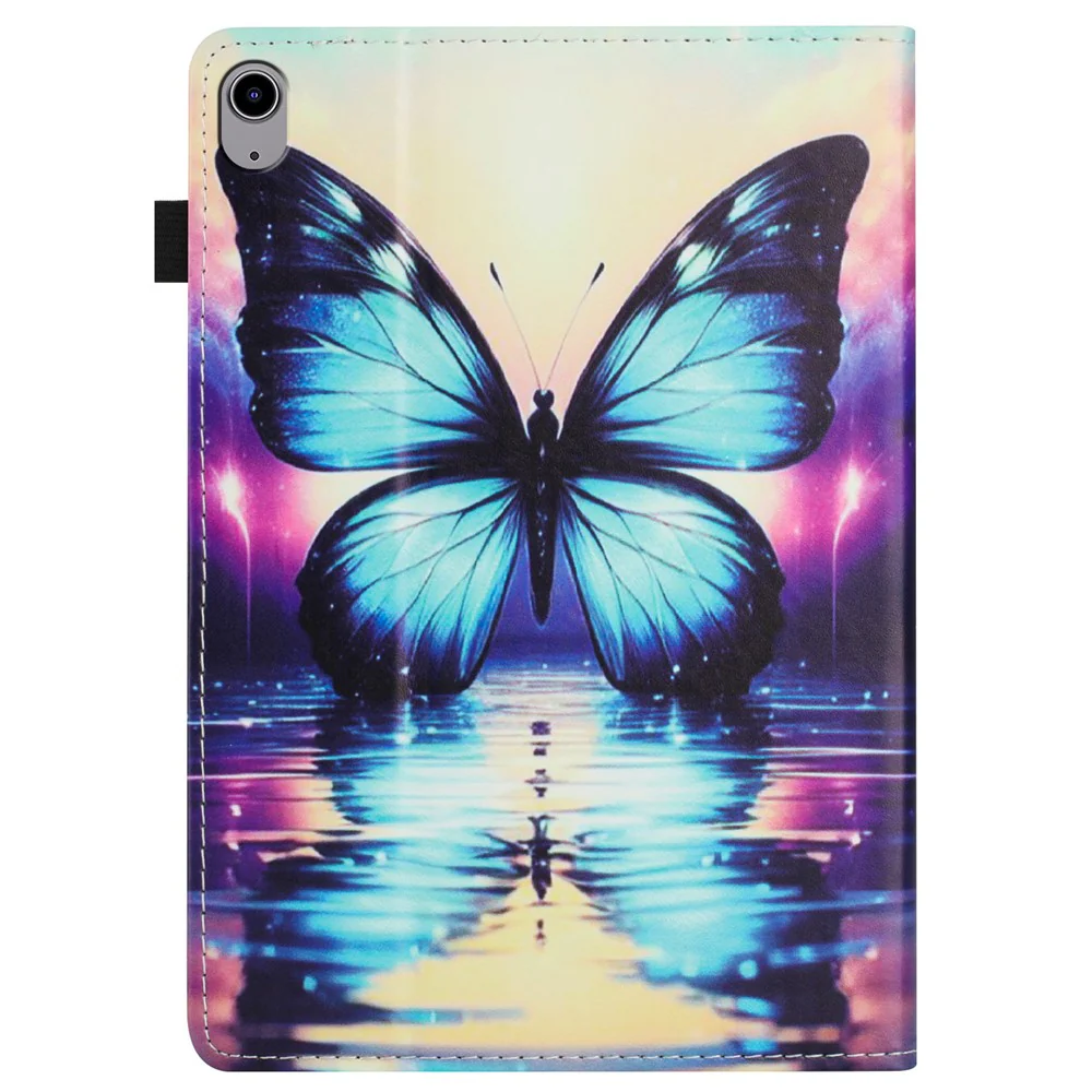 For Lenovo Tab P11 TB-J606F Case Pattern Leather Tablet Cover with Auto Sleep / Wake, Card Holder - Butterfly Reflection - Image 8