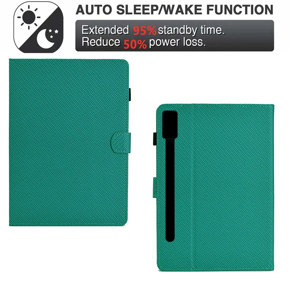 For Lenovo Tab P12 Leather Case Carbon Fiber Texture Tablet Cover Stand View - Baby Blue - Image 4