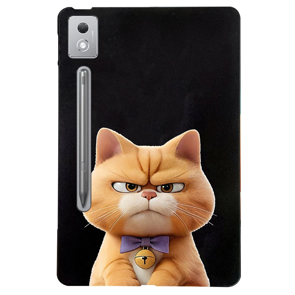 For Lenovo Tab P12 Pro 12.7 2025 / Xiaoxin Pad Pro 12.7 (2025) Case Pattern Printing Slim TPU Tablet Protective Cover - Garfield Cat