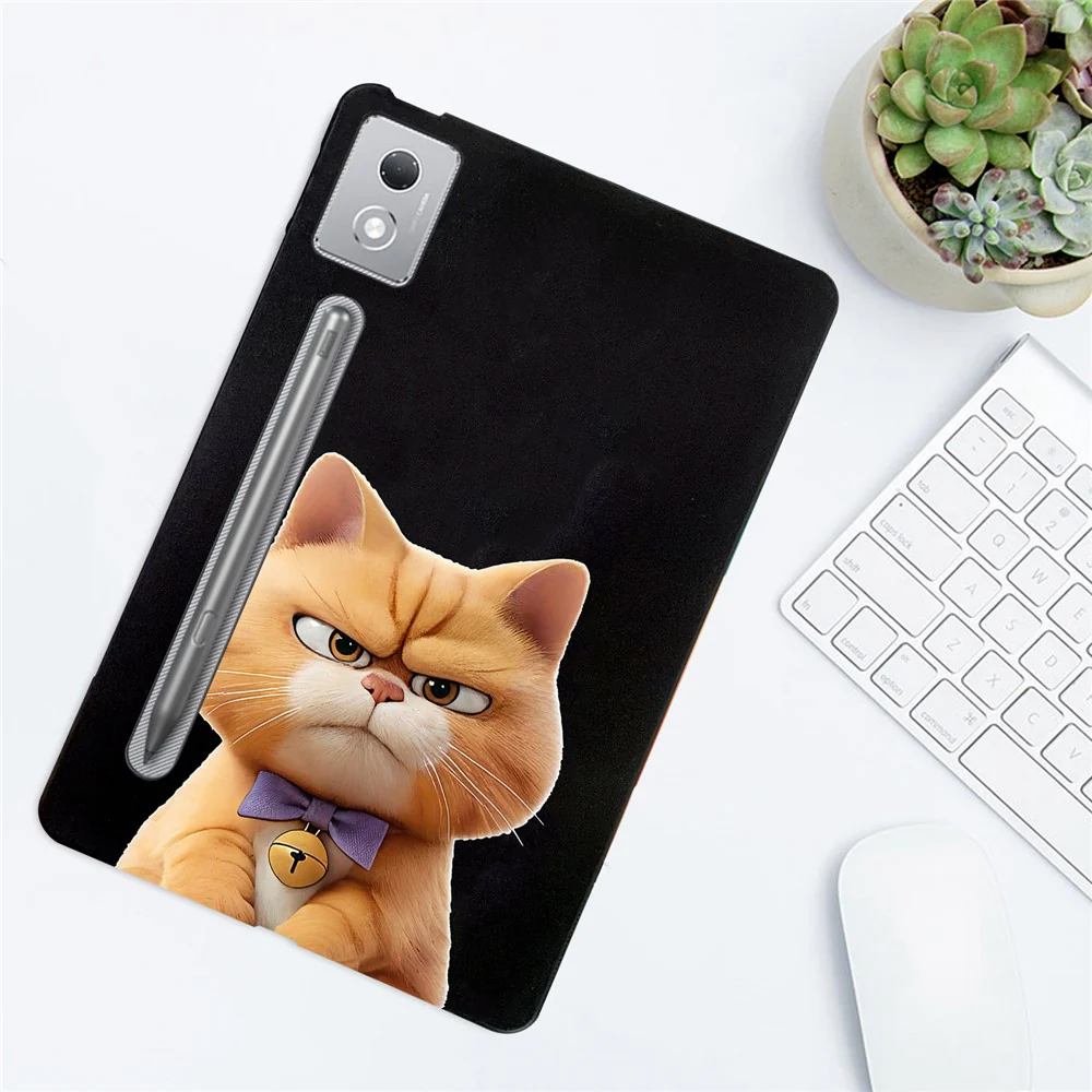 For Lenovo Tab P12 Pro 12.7 2025 / Xiaoxin Pad Pro 12.7 (2025) Case Pattern Printing Slim TPU Tablet Protective Cover - Garfield Cat - Image 3