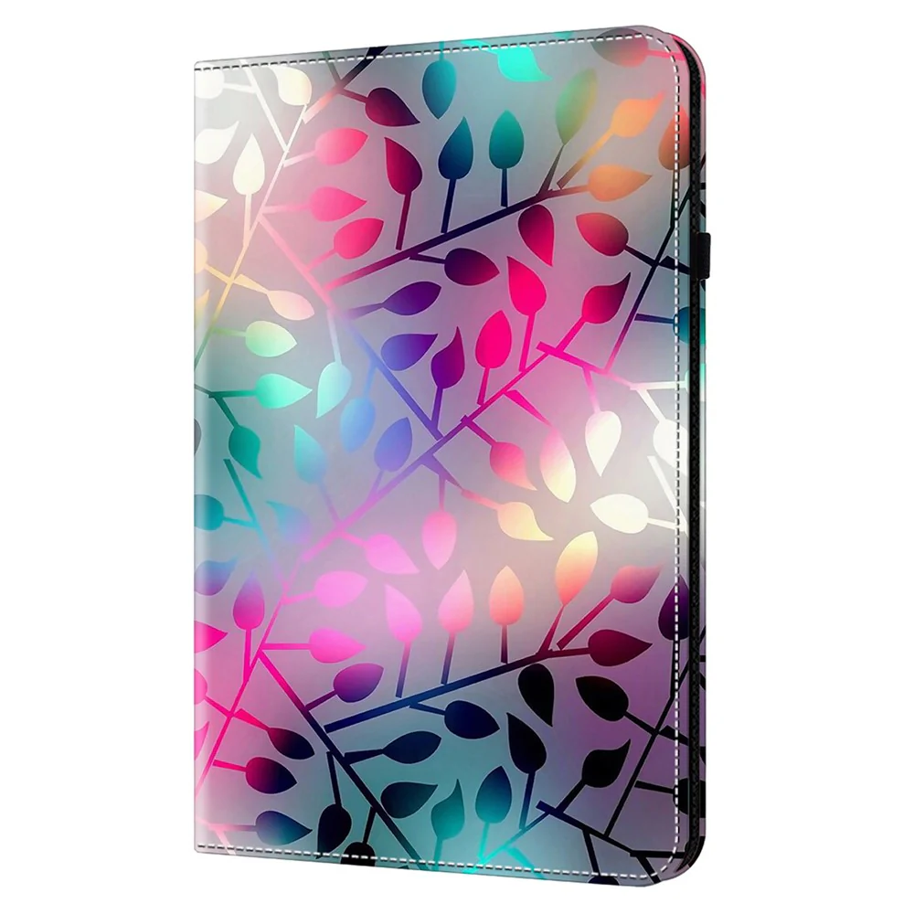 For Lenovo Tab Plus Case Flip Stand Leather Tablet Cover Pattern Printed - Maple Leaf - Image 8