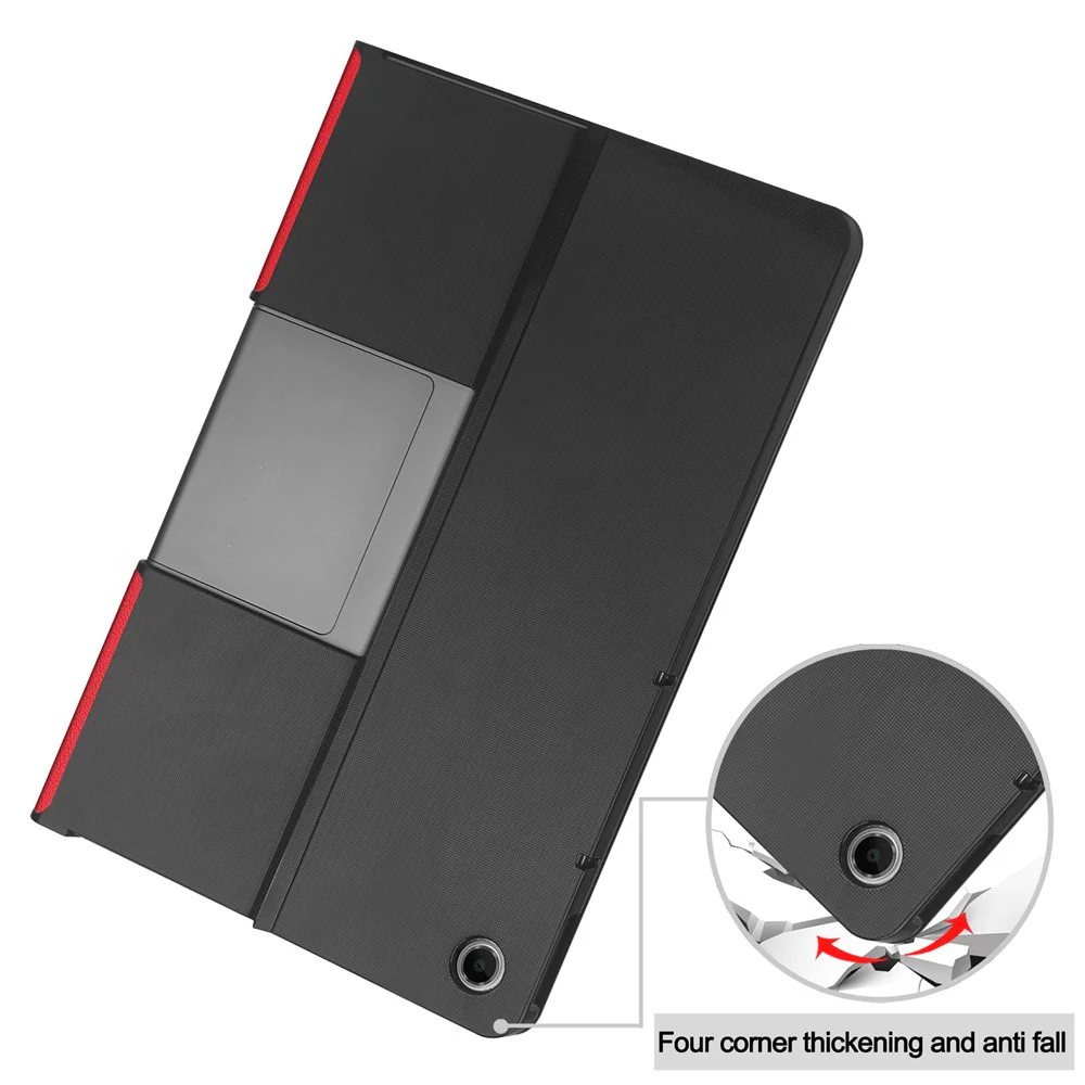 For Lenovo Tab Plus Stand Case Shockproof Leather Tablet Cover - Red - Image 5