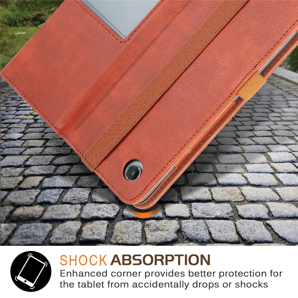 For Lenovo Tab Plus TB351FU / Xiaoxin Pad Studio 11.5 inch Case Stand PU Leather Tablet Phone Cover - Brown - Image 6