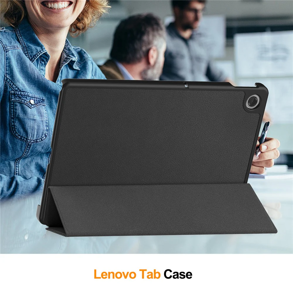 For Lenovo Tab TB311FU Case Anti-Drop Leather Stand Tablet Cover - Black - Image 5