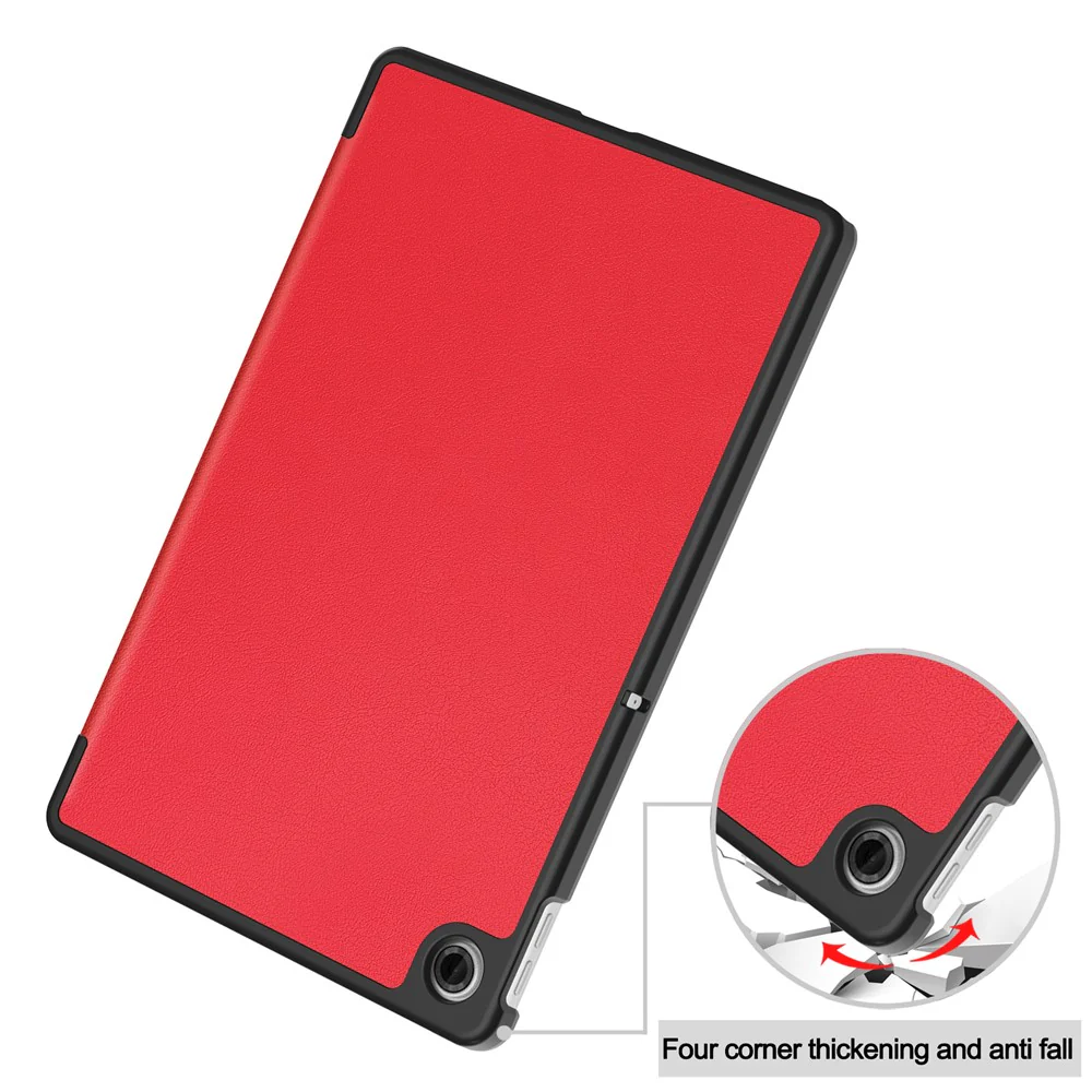 For Lenovo Tab TB311FU Case Anti-Drop Leather Stand Tablet Cover - Red - Image 7