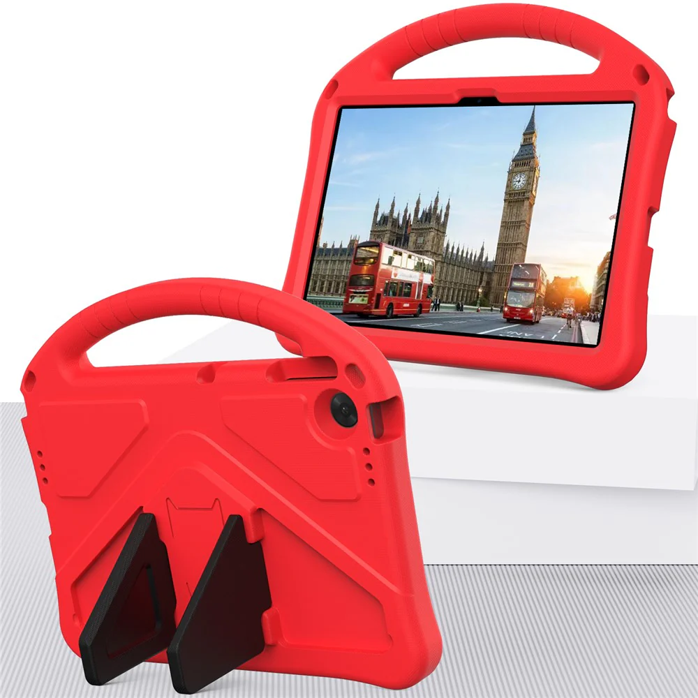 For Lenovo Tab TB311FU Case EVA Tablet Cover with Handle Kickstand Children Friendly - Red - Image 7