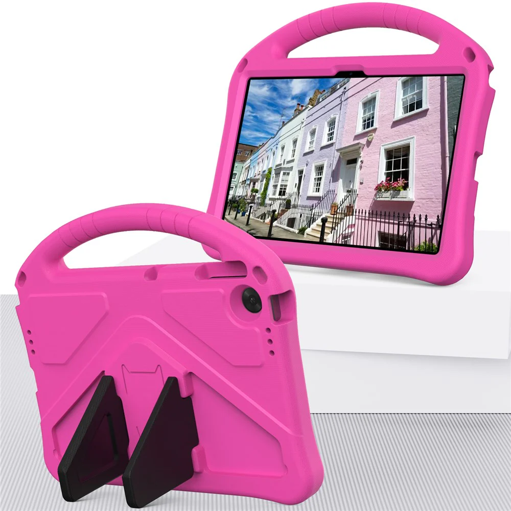 For Lenovo Tab TB311FU Case EVA Tablet Cover with Handle Kickstand Children Friendly - Rose - Image 7