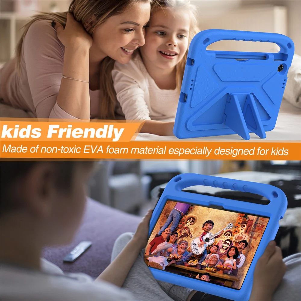 For Lenovo Tab TB311FU Case Hand Grip Kickstand Tablet EVA Cover - Blue - Image 4