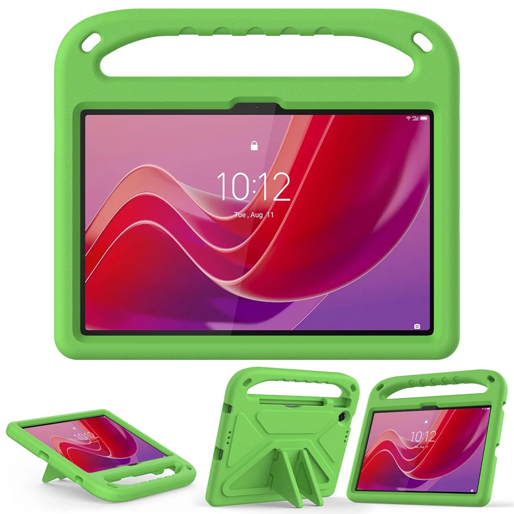 For Lenovo Tab TB311FU Case Hand Grip Kickstand Tablet EVA Cover - Green - Image 2
