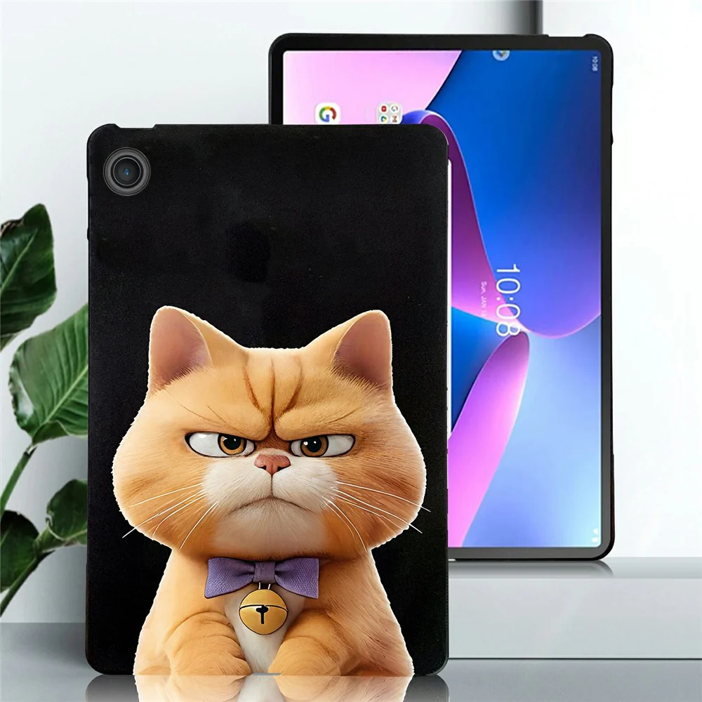 For Lenovo Tab TB311FU Case Pattern Printing Slim TPU Tablet Protective Cover - Garfield Cat - Image 2