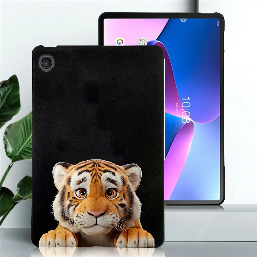 For Lenovo Tab TB311FU Case Pattern Printing Slim TPU Tablet Protective Cover - Little Tiger - Image 2