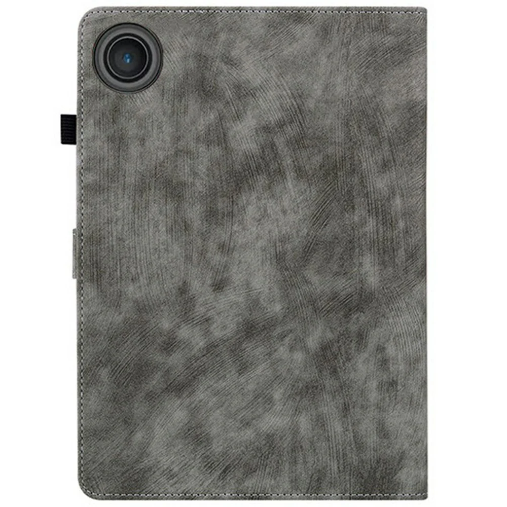 For Lenovo Tab TB311FU Case Tiger Imprint Anti-Scratch PU Leather Tablet Cover - Grey - Image 6