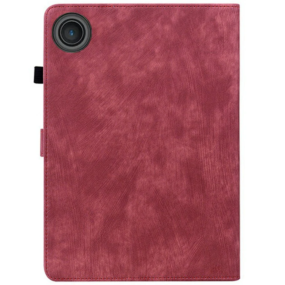 For Lenovo Tab TB311FU Case Tiger Imprint Anti-Scratch PU Leather Tablet Cover - Red - Image 6