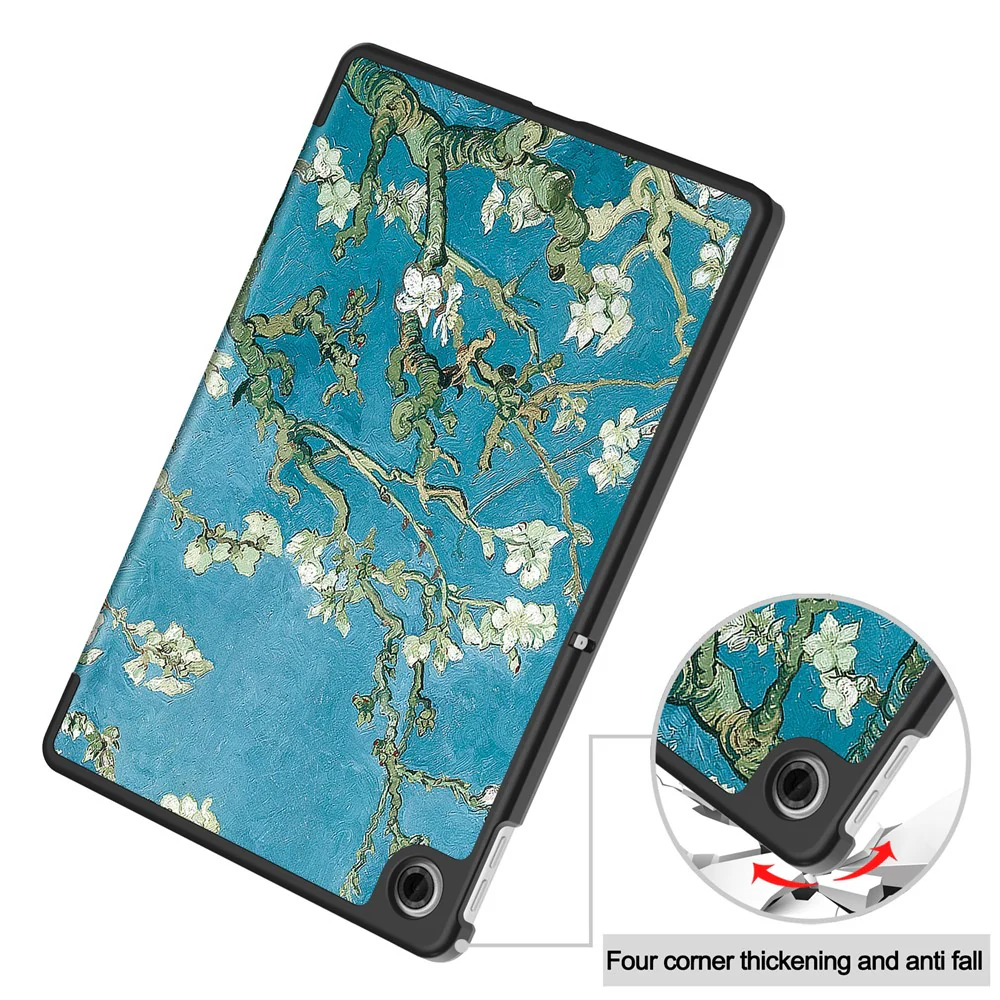 For Lenovo Tab TB311FU Pro Case Pattern Print Leather Stand Tablet Cover - Apricot Blossom - Image 7