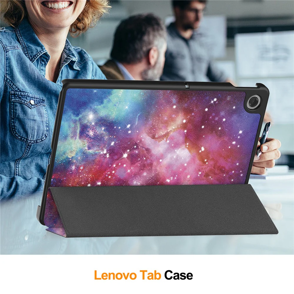For Lenovo Tab TB311FU Pro Case Pattern Print Leather Stand Tablet Cover - Galaxy - Image 4