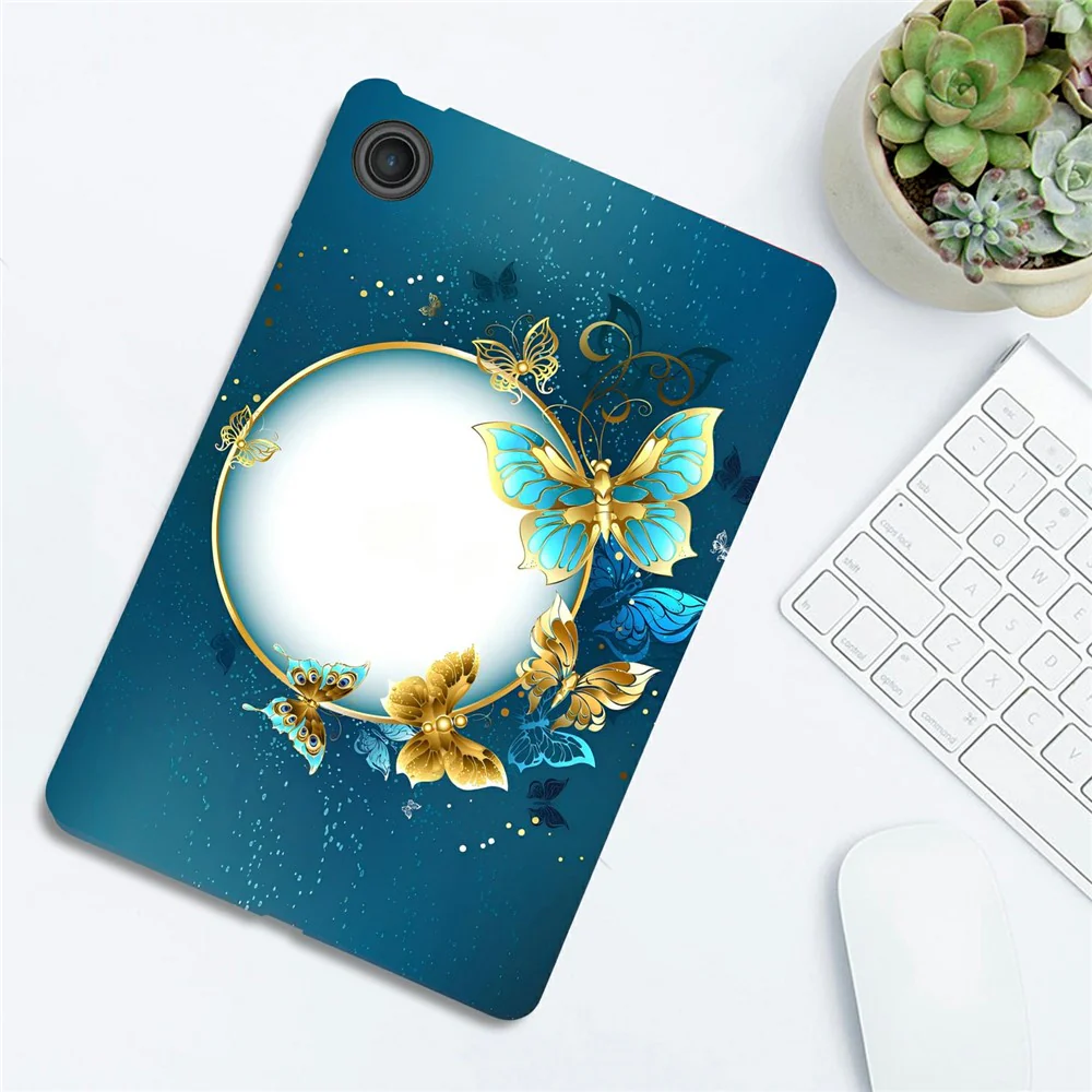 For Lenovo Tab TB311FU TPU Case Pattern Printing Slim Tablet Protective Cover - Butterfly Wreath - Image 3