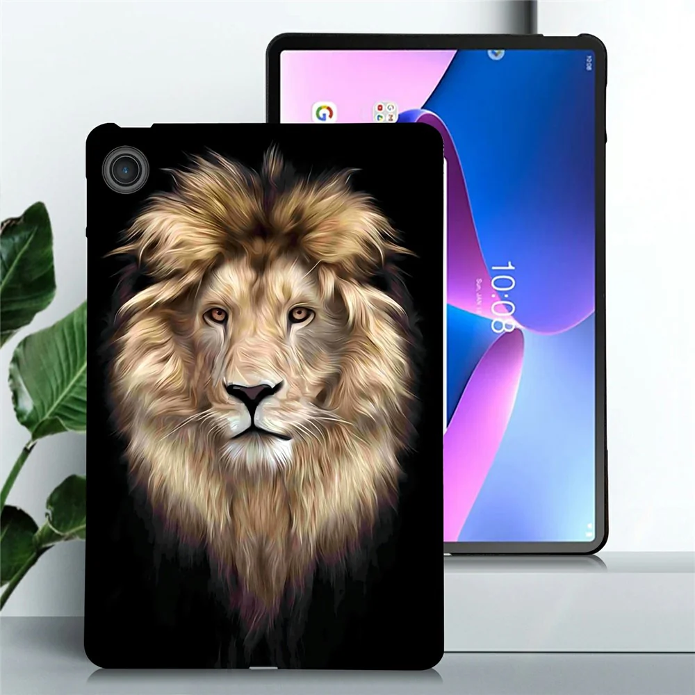 For Lenovo Tab TB311FU TPU Case Pattern Printing Slim Tablet Protective Cover - Lion - Image 2
