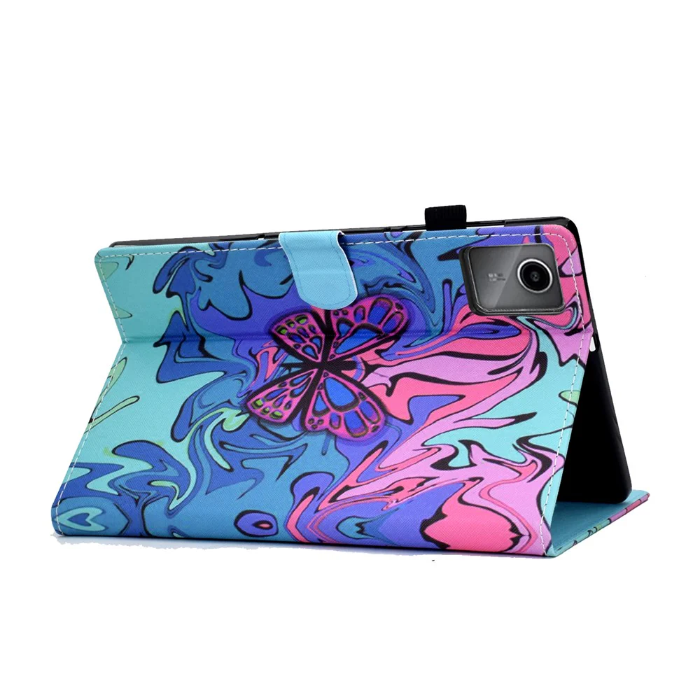 For Lenovo Xiaoxin Pad 11 2025 Case Pattern Printing Leather Tablet Cover with Card Holder - Butterfly - Image 4