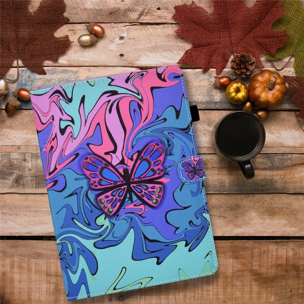 For Lenovo Xiaoxin Pad 11 2025 Case Pattern Printing Leather Tablet Cover with Card Holder - Butterfly - Image 8