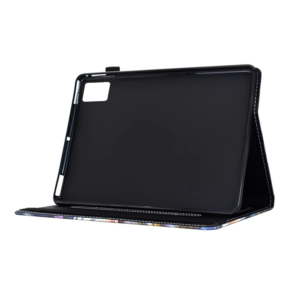 For Lenovo Xiaoxin Pad 11 2025 Case Pattern Printing Leather Tablet Cover with Card Holder - Flowers and Birds - Image 3