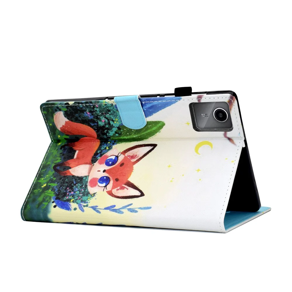 For Lenovo Xiaoxin Pad 11 2025 Case Pattern Printing Leather Tablet Cover with Card Holder - Fox - Image 4