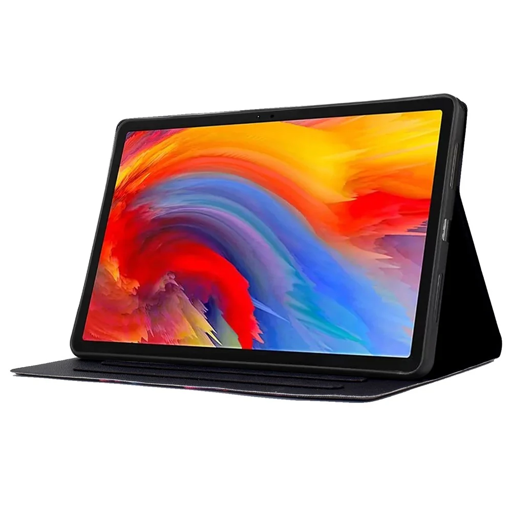 For Lenovo Xiaoxin Pad 11 2025 Case Stand Pattern Printed Leather Cover - Braided Strap - Image 3