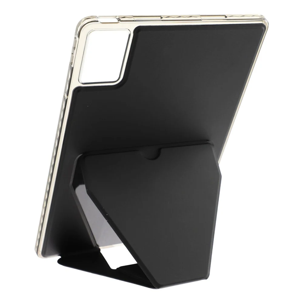For Lenovo Xiaoxin Pad 11 2025  /  Idea Tab (TB336ZU  /  TB336FU) Case TPU PU Leather Kickstand Tablet Cover - Black - Image 2