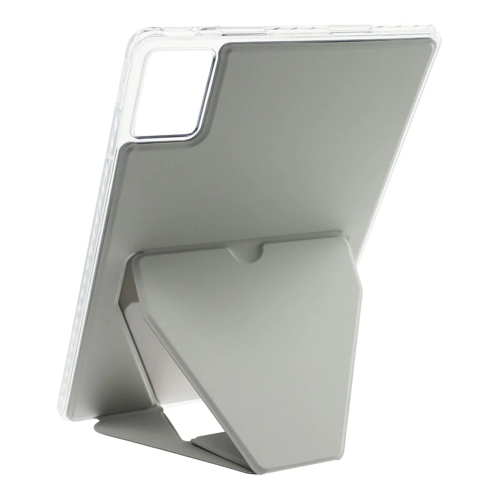For Lenovo Xiaoxin Pad 11 2025 / Idea Tab (TB336ZU / TB336FU) Case TPU PU Leather Kickstand Tablet Cover - Grey - Image 2