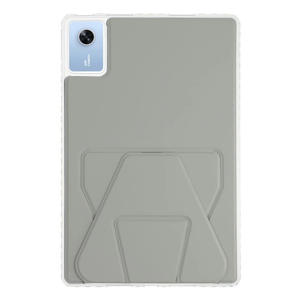 For Lenovo Xiaoxin Pad 11 2025 / Idea Tab (TB336ZU / TB336FU) Case TPU PU Leather Kickstand Tablet Cover - Grey - Image 6
