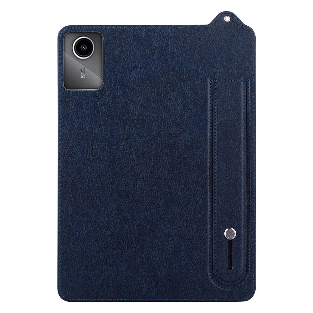 For Lenovo Xiaoxin Pad 11 2025 / Tab K11 Gen 2 TB336 / Tab M11 Case Hand Strap Kickstand Leather Tablet Cover - Blue - Image 3