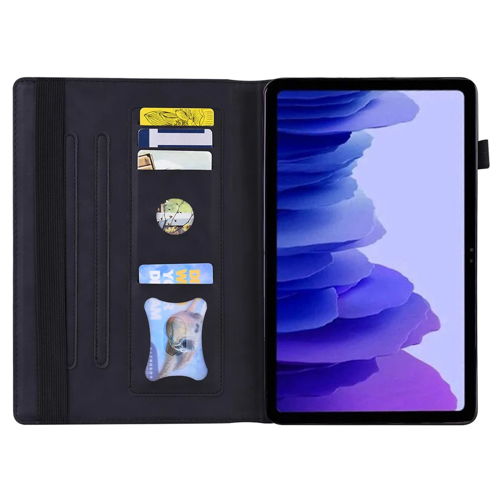 For Lenovo Xiaoxin Pad 2025 TB365FC Case PU Leather Protective Folio Tablet Cover with Card Holder - Black - Image 2