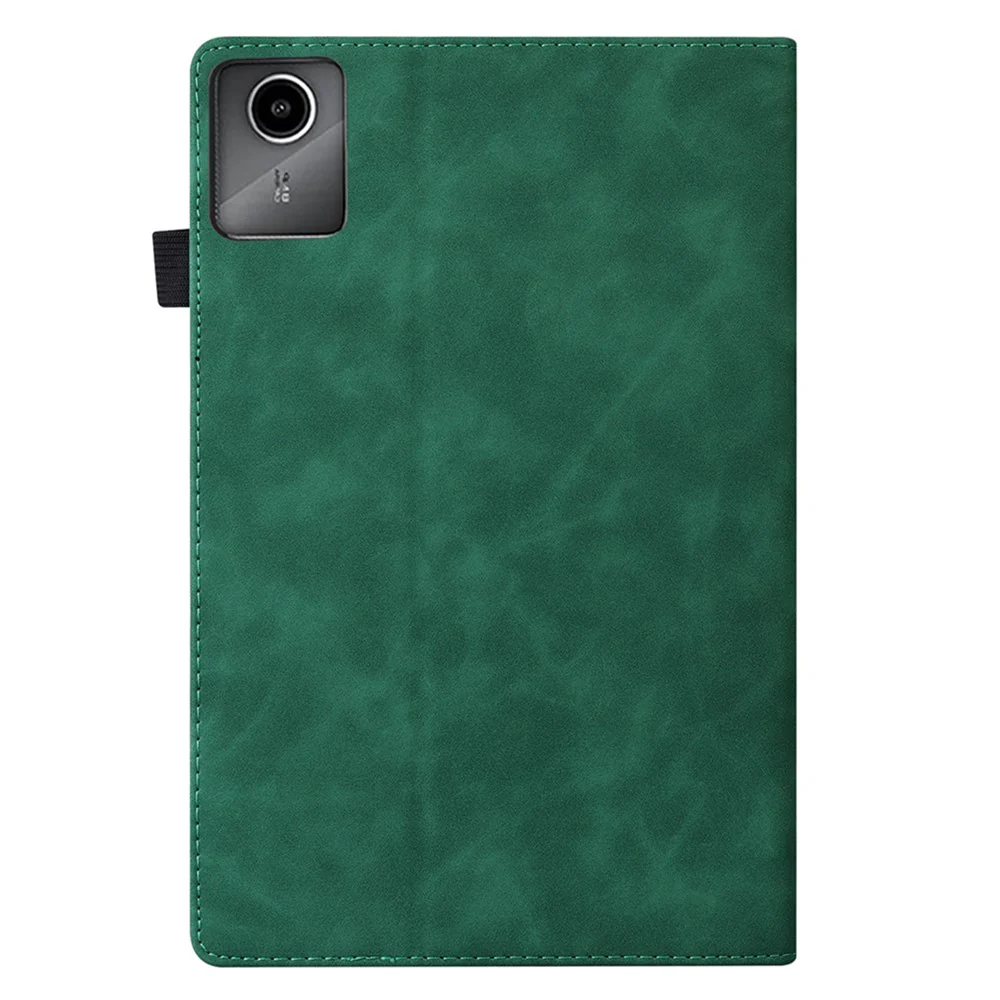 For Lenovo Xiaoxin Pad 2025 TB365FC Case PU Leather Protective Folio Tablet Cover with Card Holder - Green - Image 7