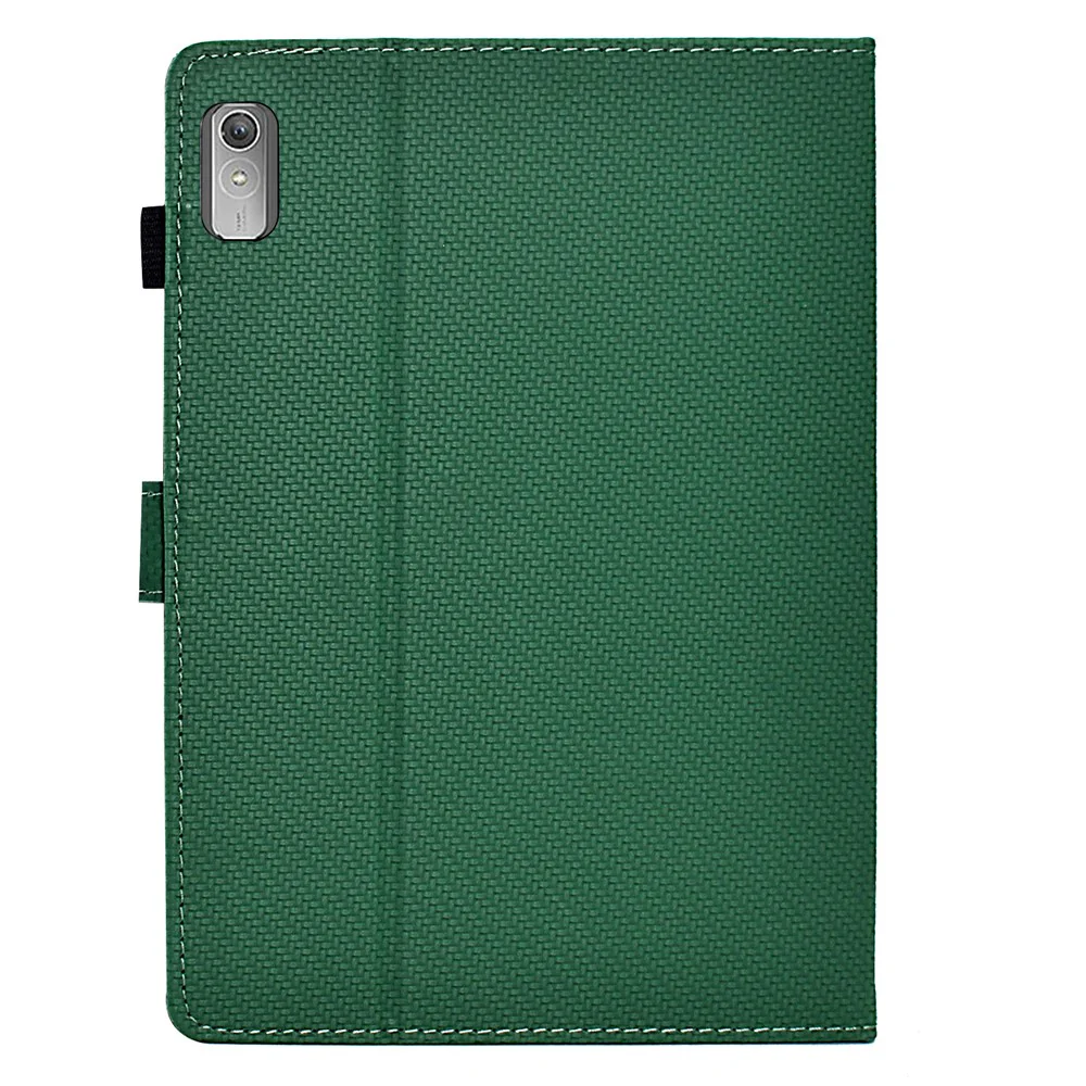 For Lenovo Xiaoxin Pad Plus (2023) / Tab P11 Gen 2 TB-350 Case PU Leather Tablet Stand Cover - Green - Image 7