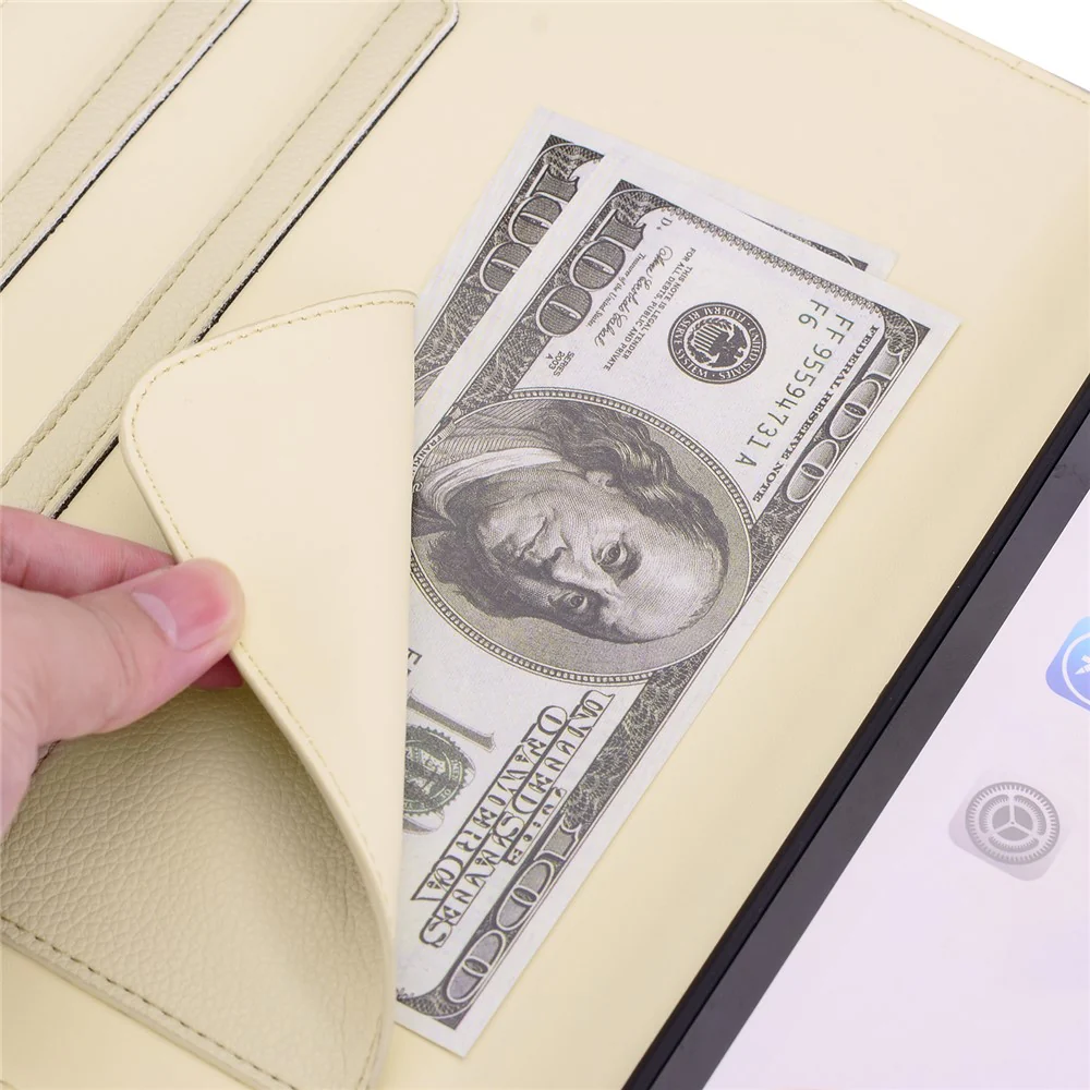 For Lenovo Xiaoxin Pad Pro 12.7 (2025) Case 3D Effect Cat Pattern Leather Stand Table Cover with Wallet, Stylus Holder - Apricot - Image 6