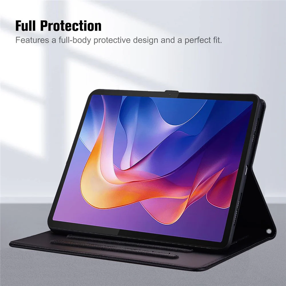 For Lenovo Xiaoxin Pad Pro 12.7 (2025) Case 3D Effect Cat Pattern Leather Stand Table Cover with Wallet, Stylus Holder - Black - Image 2
