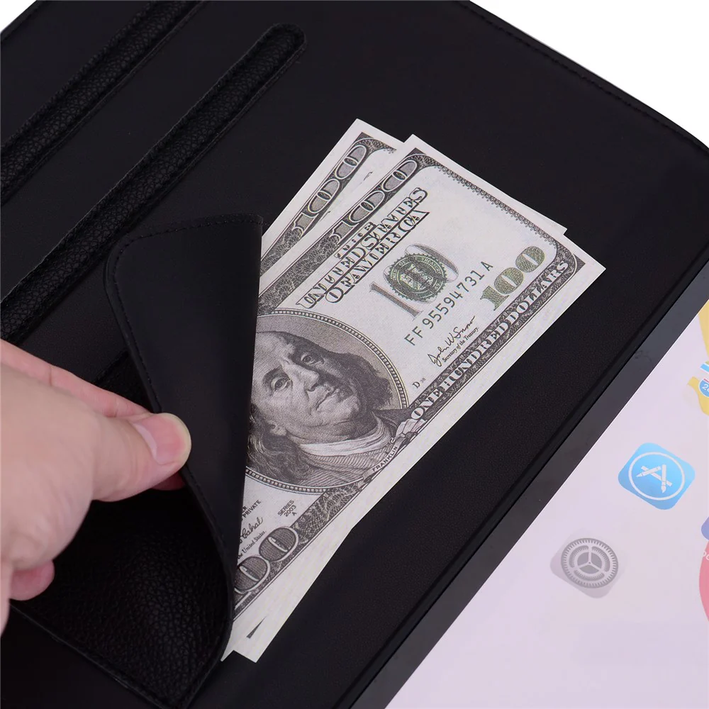 For Lenovo Xiaoxin Pad Pro 12.7 (2025) Case 3D Effect Cat Pattern Leather Stand Table Cover with Wallet, Stylus Holder - Black - Image 6