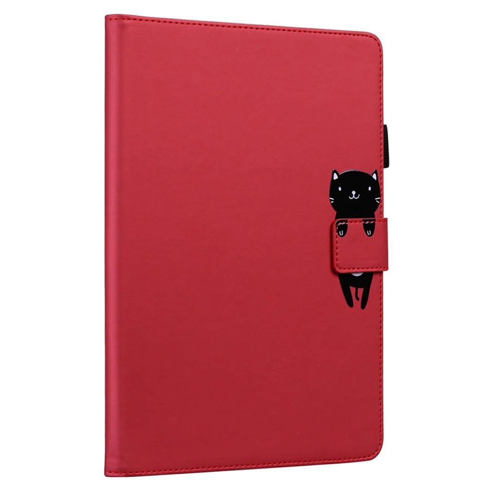For Lenovo Xiaoxin Pad Pro 12.7 (2025) Case Tablet Stand Leather Cover Card Slots Animal Pattern - Red - Image 8