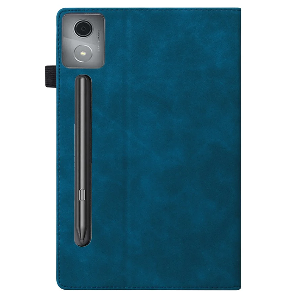 For Lenovo Xiaoxin Pad Pro 12.7 inch Case Card Holder Stand Folio Leather Tablet Cover - Blue - Image 8